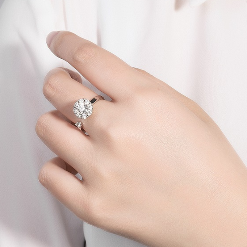 Wyn Zirkon Blumen Zappelring