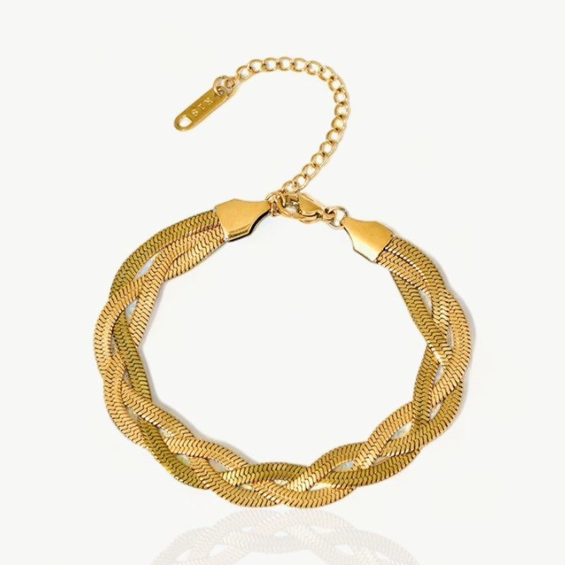 Überkreuztes Kettenarmband