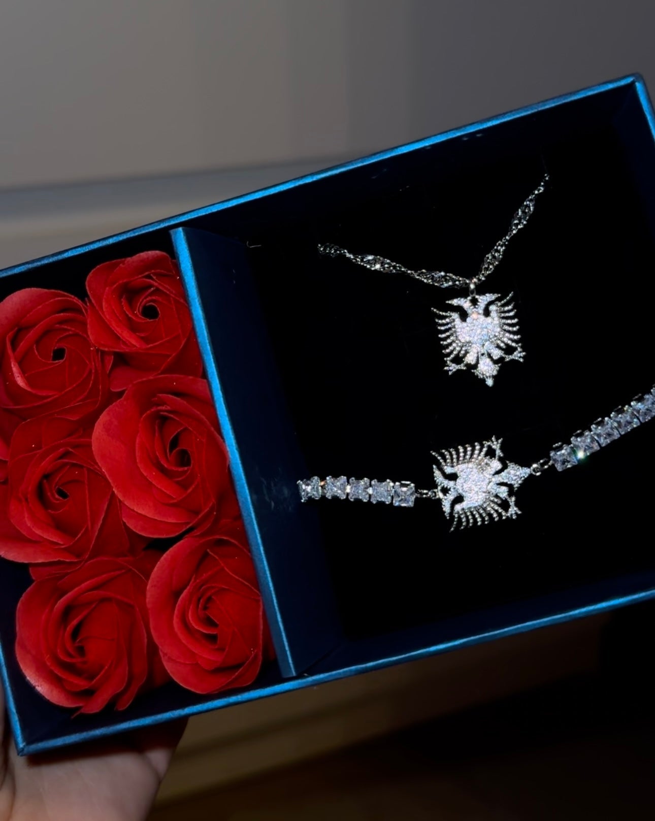 Länder Wappen Kette | Armband | Halskette | 18 Karat Vergoldung | Set