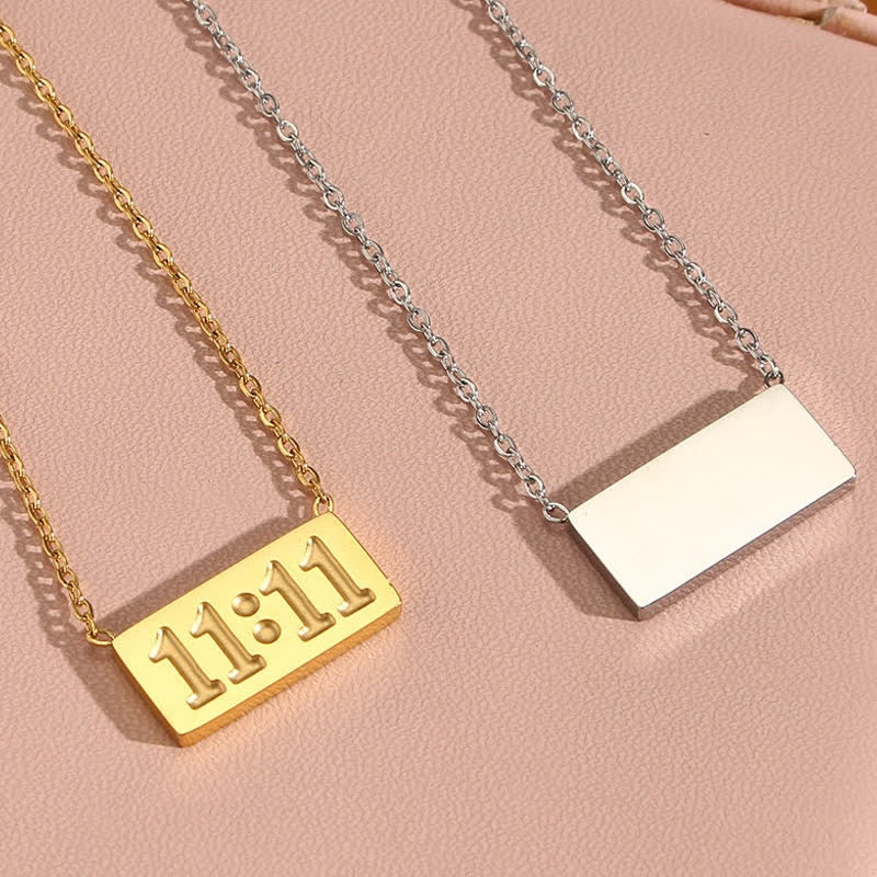 11 11 Engelsnummer Zierkette Und Ring