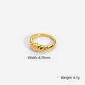 Verdrehter Schwester-Goldring