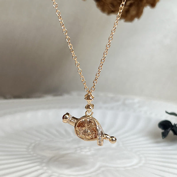 Magic Water Mysteriöses Citrinflasche Halskette