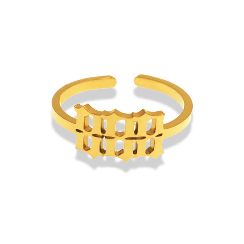 Engelsnummer Minimalistischer Glücksring