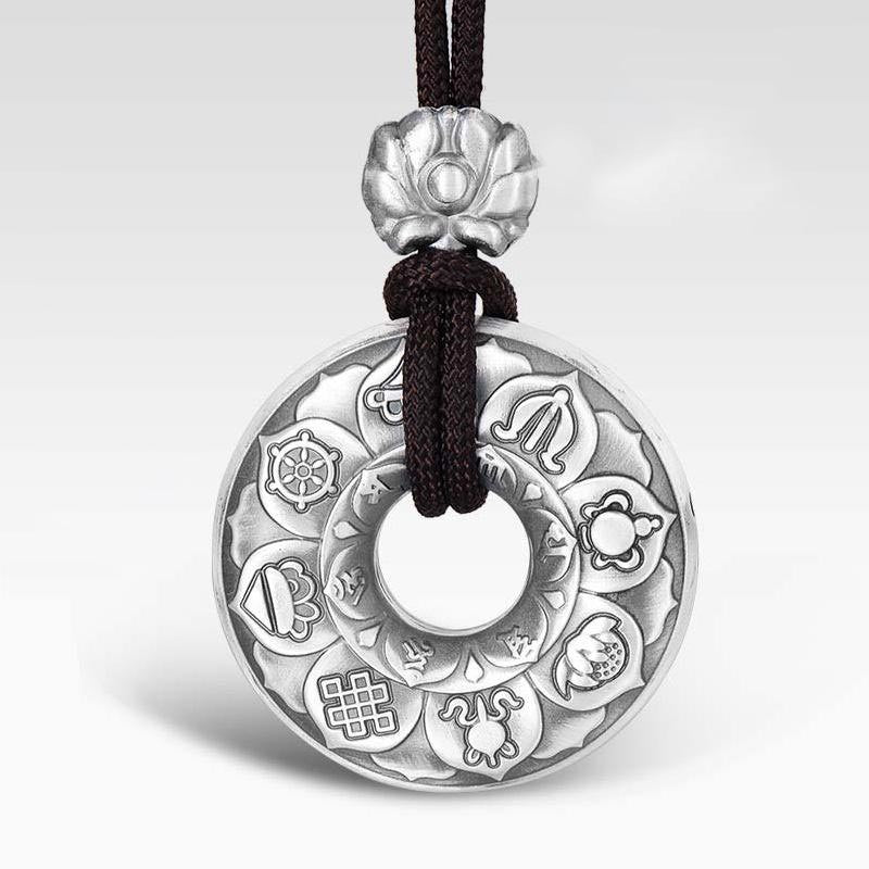 Chavri handgemachte tibetische Mantra Lotus Reinheit Halskette