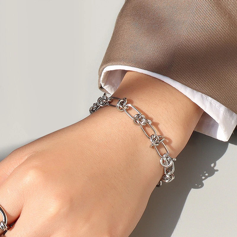 Kubanisches Kettenarmband aus Edelstahl