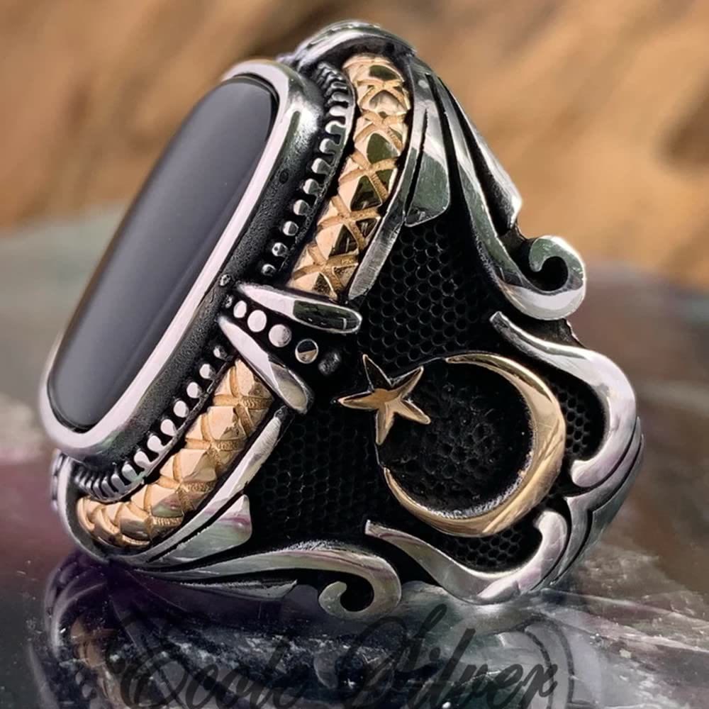 Mann Der Unterscheidungsmänner Schwarzen Zirkonring