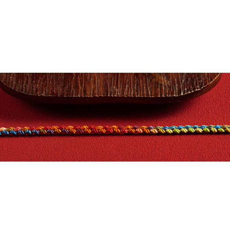 Chavri „Mögen Sie in allen vier Jahreszeiten mit Frieden und Sicherheit gesegnet sein“, mehrfarbiges Glücksarmband