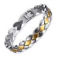 Magnettherapie  Armband Aus Edelstahl Mit Einstellbarem Armband
