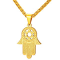 Hamsa Hand Von Miriam Star Von David Anhänger Halskette Schmuck
