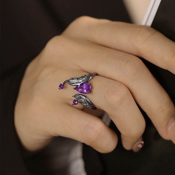Free Heute Wird Dunkle O Der Wisp Amethyst Offenen Ring