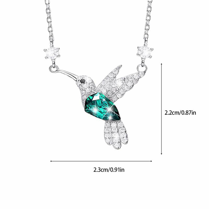 Free Heute Emerald Diamant Besetzt Kolibri Halskette