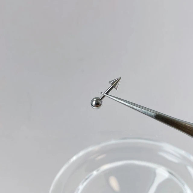 Hochwertige Edelstahl Ohrstecker mit Zirkonia - 1 Zirkonia