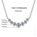 925 Sterling Moissanit Halskette