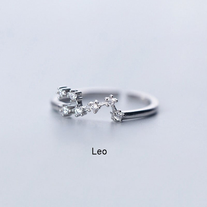 12 Sternbilanzszeichen Zirkonringe