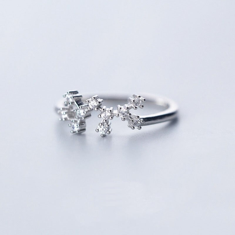 12 Sternbilanzszeichen Zirkonringe