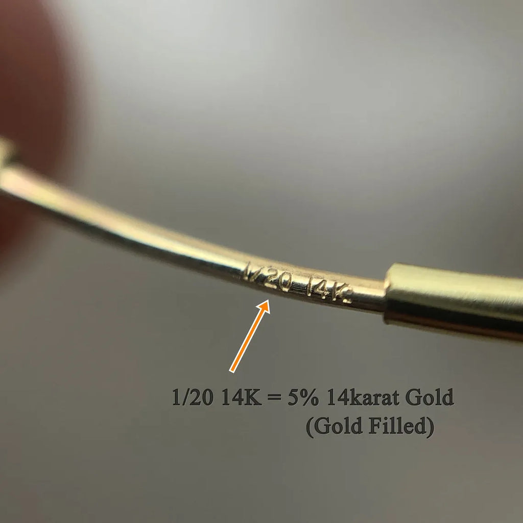 Hochwertige 14k Gold Endless Hoop Ohrringe