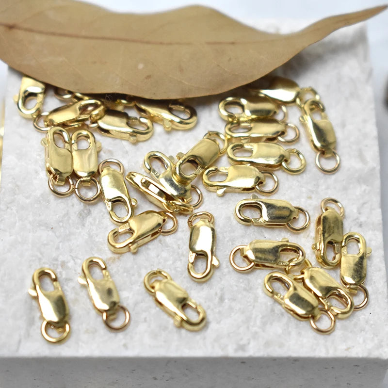 Hochwertige Schmuckherstellungszubehörteile und -zubehör | Goldgefüllte Verschlüsse für Schmuckherstellung