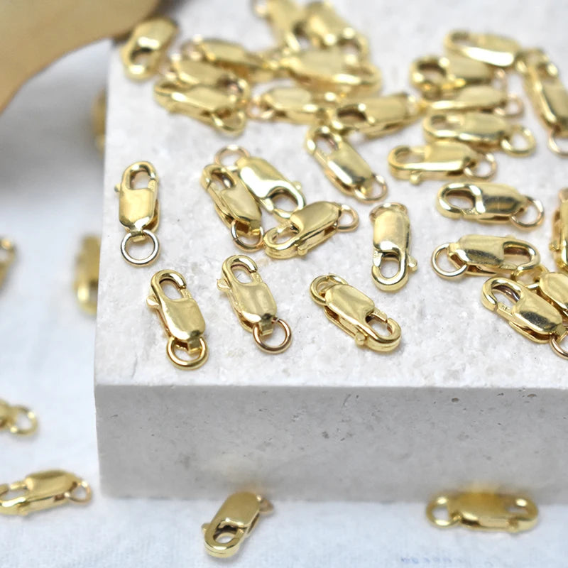 Hochwertige Schmuckherstellungszubehörteile und -zubehör | Goldgefüllte Verschlüsse für Schmuckherstellung