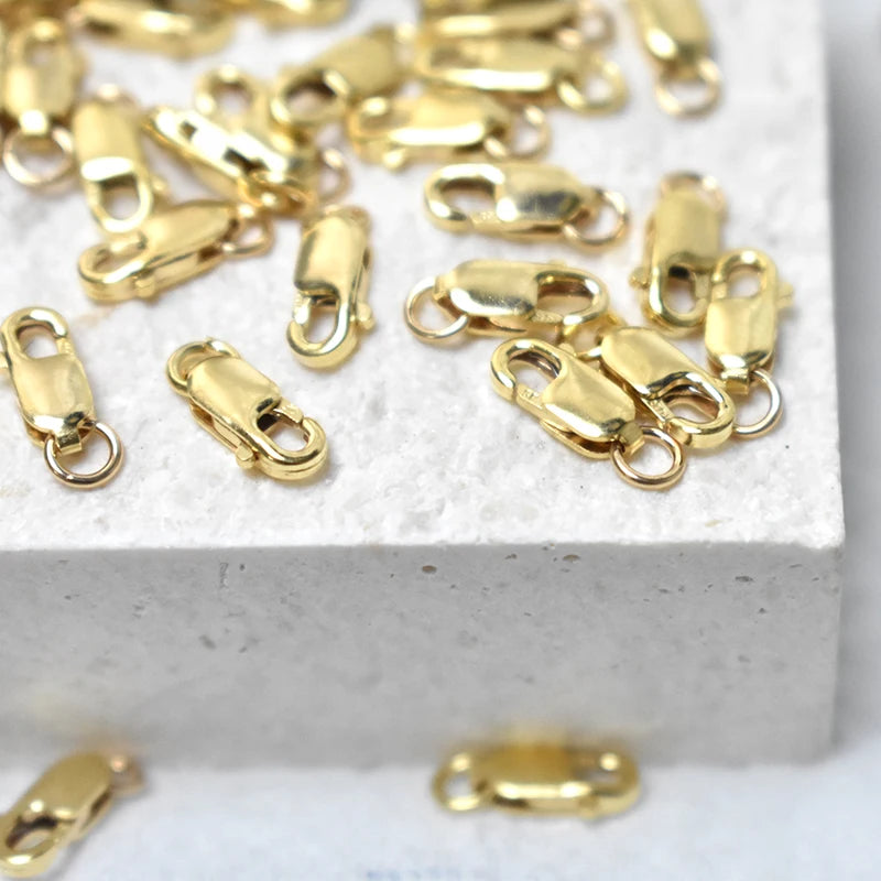 Hochwertige Schmuckherstellungszubehörteile und -zubehör | Goldgefüllte Verschlüsse für Schmuckherstellung