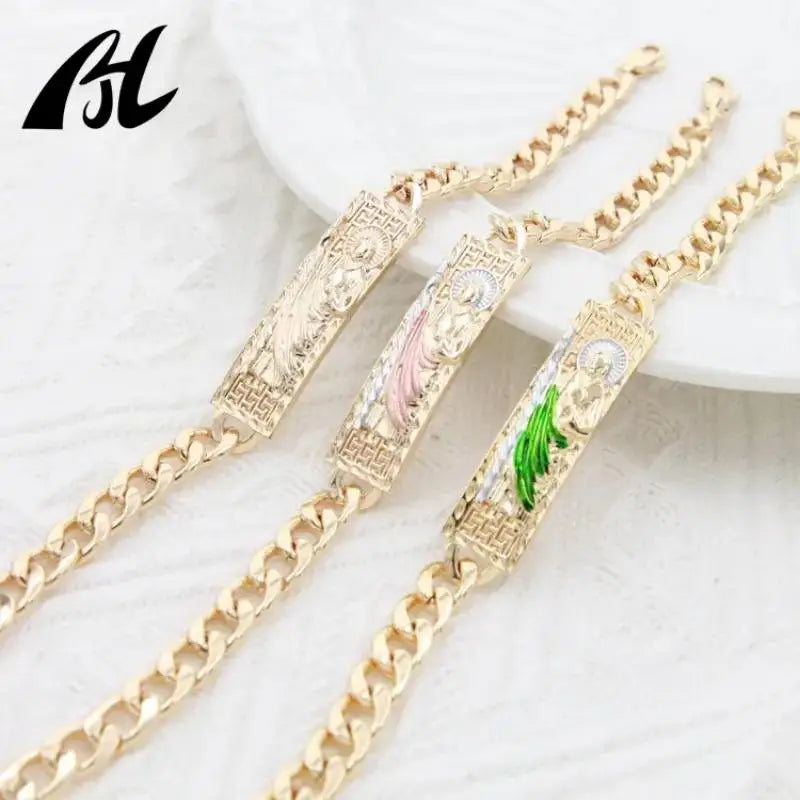 Exquisite San Judas Tadeo Armband - Einzigartiger religiöser Schmuck für Männer und Frauen