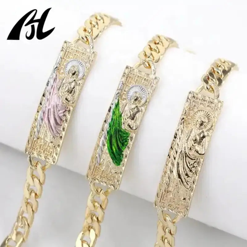 Exquisite San Judas Tadeo Armband - Einzigartiger religiöser Schmuck für Männer und Frauen