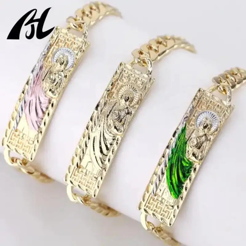 Exquisite San Judas Tadeo Armband - Einzigartiger religiöser Schmuck für Männer und Frauen