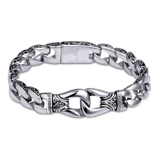 15 mm großes kubanisches Vintage-Punk-Panzerarmband