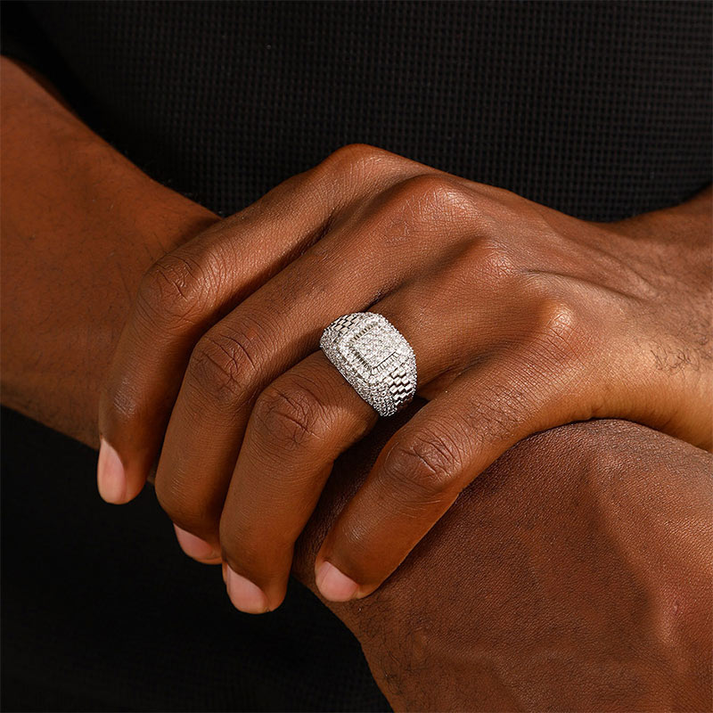 Frei Heute Funkelnde Zirkonia Statement Ring