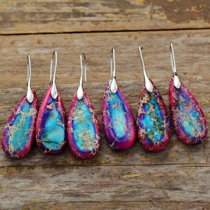 Chavri Kaiserstein-Kristall-Glücksohrringe