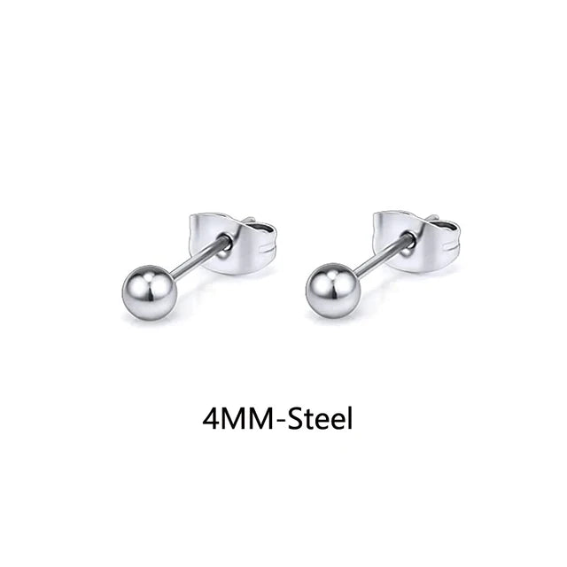 Hochwertiger Edelstahl Ohrknorpel Piercingschmuck | Kleine Edelstahl Kugel Ohrringe