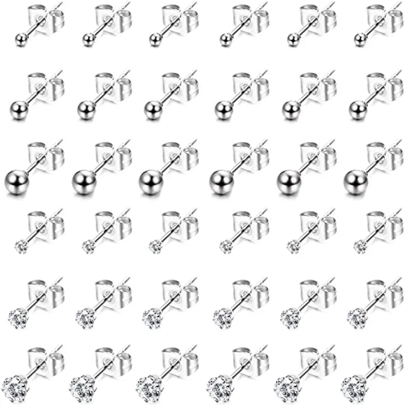 Hochwertiger Edelstahl Ohrknorpel Piercingschmuck | Kleine Edelstahl Kugel Ohrringe