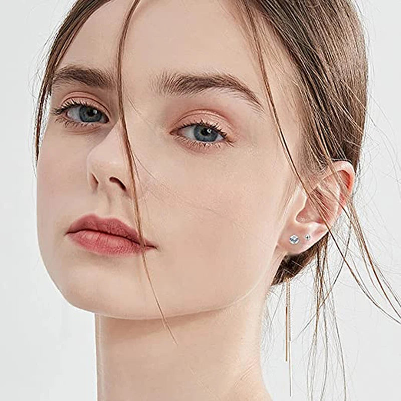 Hochwertiger Edelstahl Ohrknorpel Piercingschmuck | Kleine Edelstahl Kugel Ohrringe