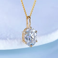 Elegante Moissanite Diamant Halskette mit Echtheitszertifikat