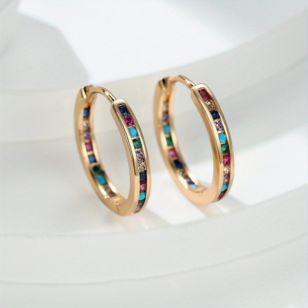 18K Gold Plattiert Nikolina Hoops