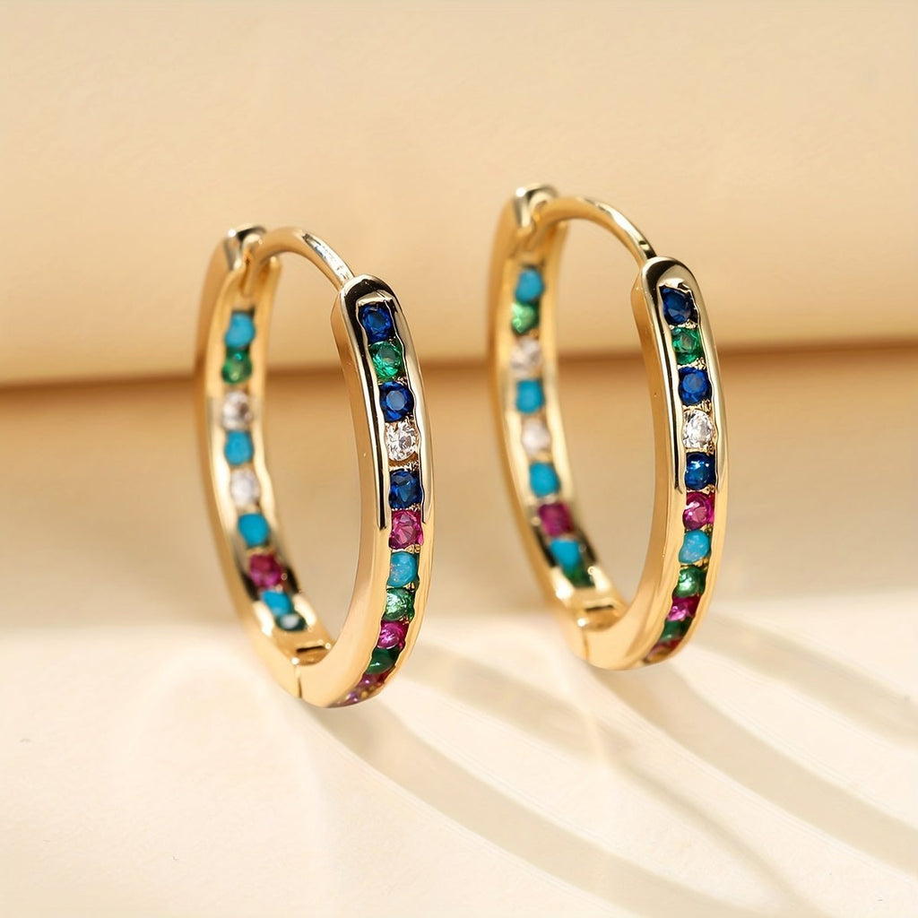 18K Gold Plattiert Nikolina Hoops