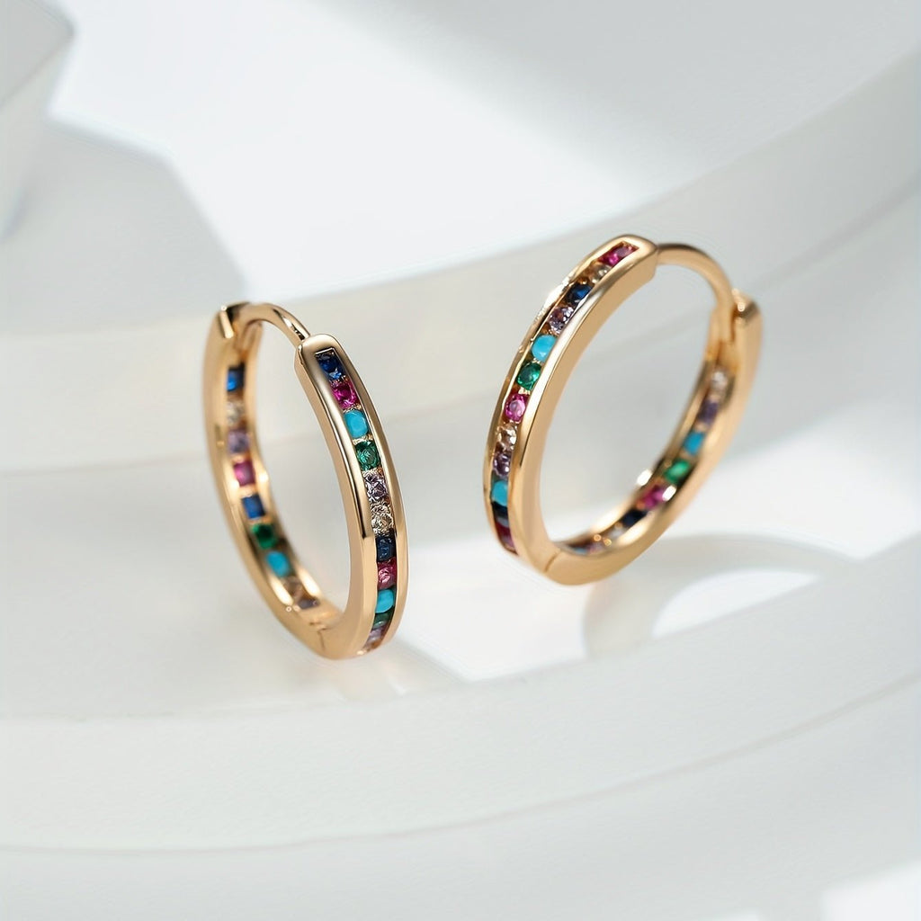 18K Gold Plattiert Nikolina Hoops