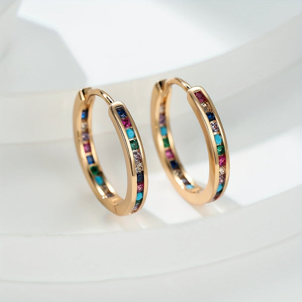18K Gold Plattiert Nikolina Hoops