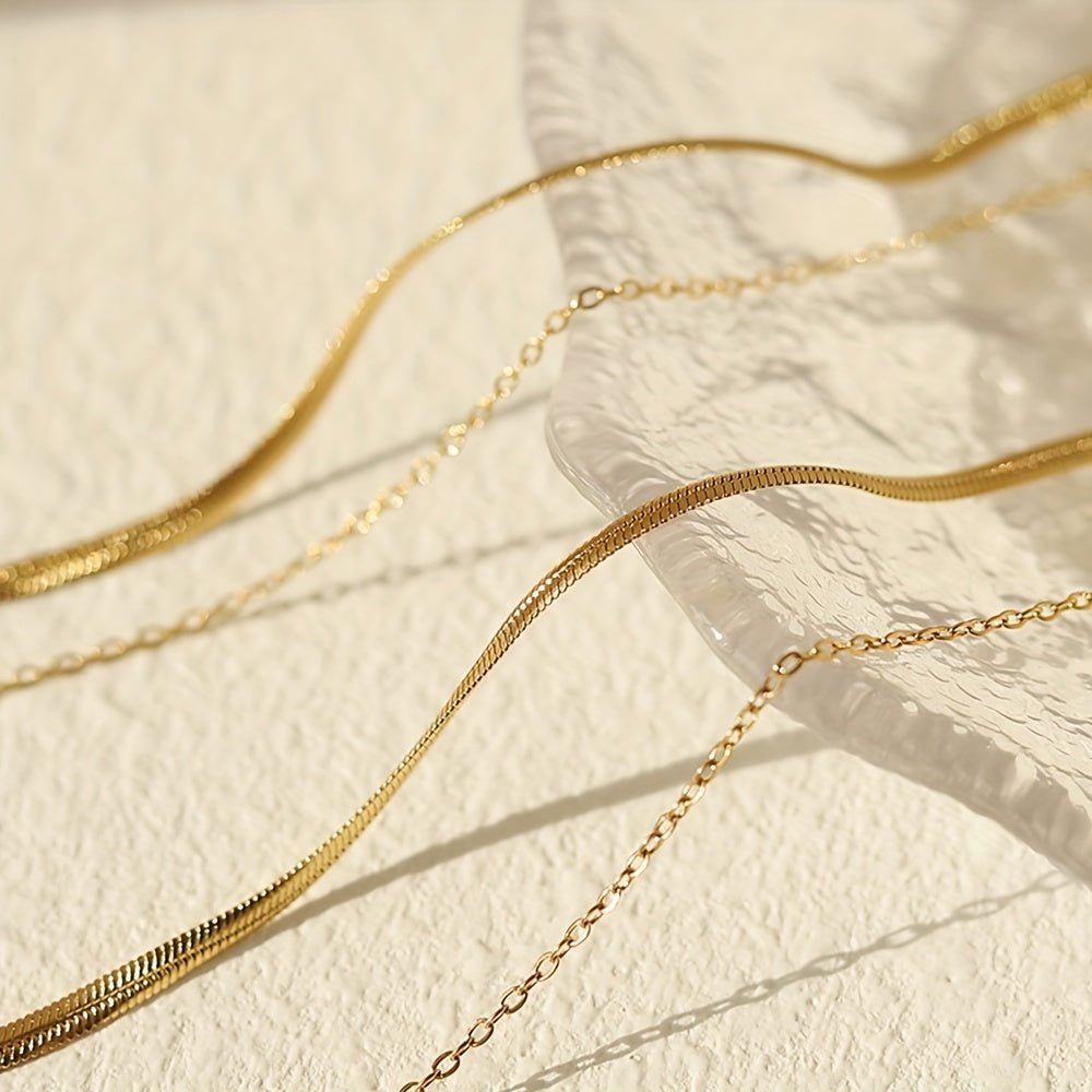 18K Gold Plattierte Savanne Halskette