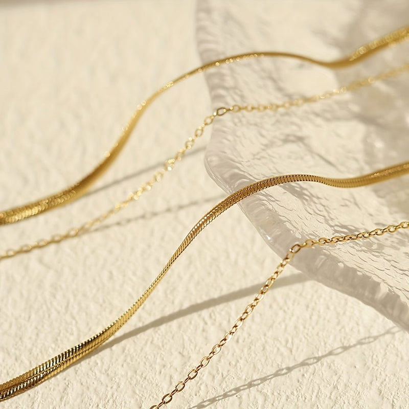 18K Gold Plattierte Savanne Halskette