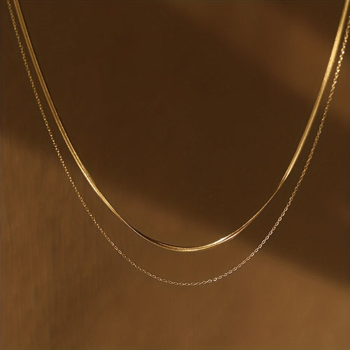 18K Gold Plattierte Savanne Halskette