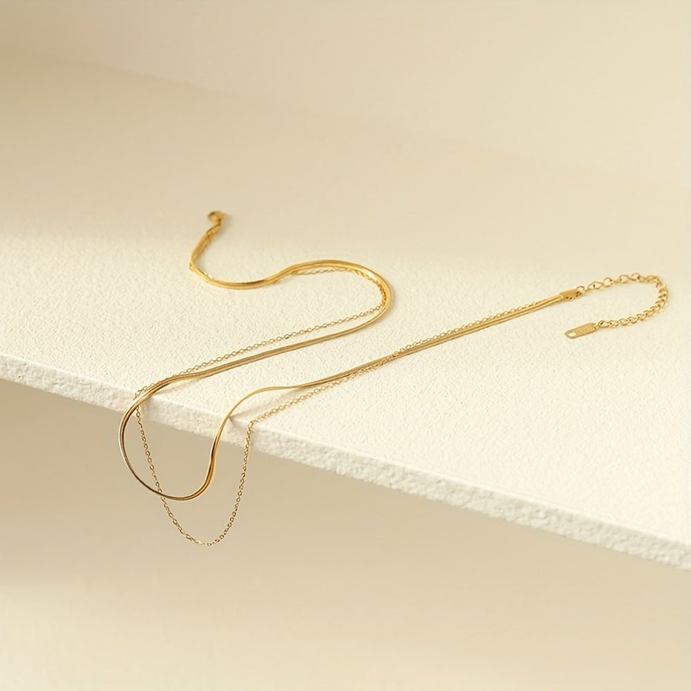 18K Gold Plattierte Savanne Halskette