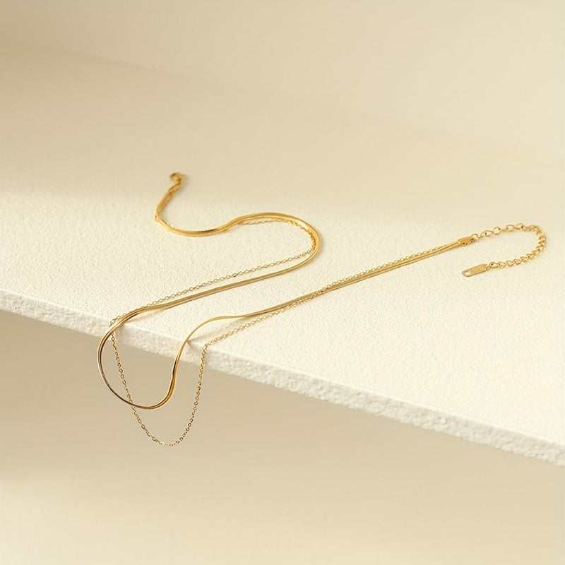 18K Gold Plattierte Savanne Halskette