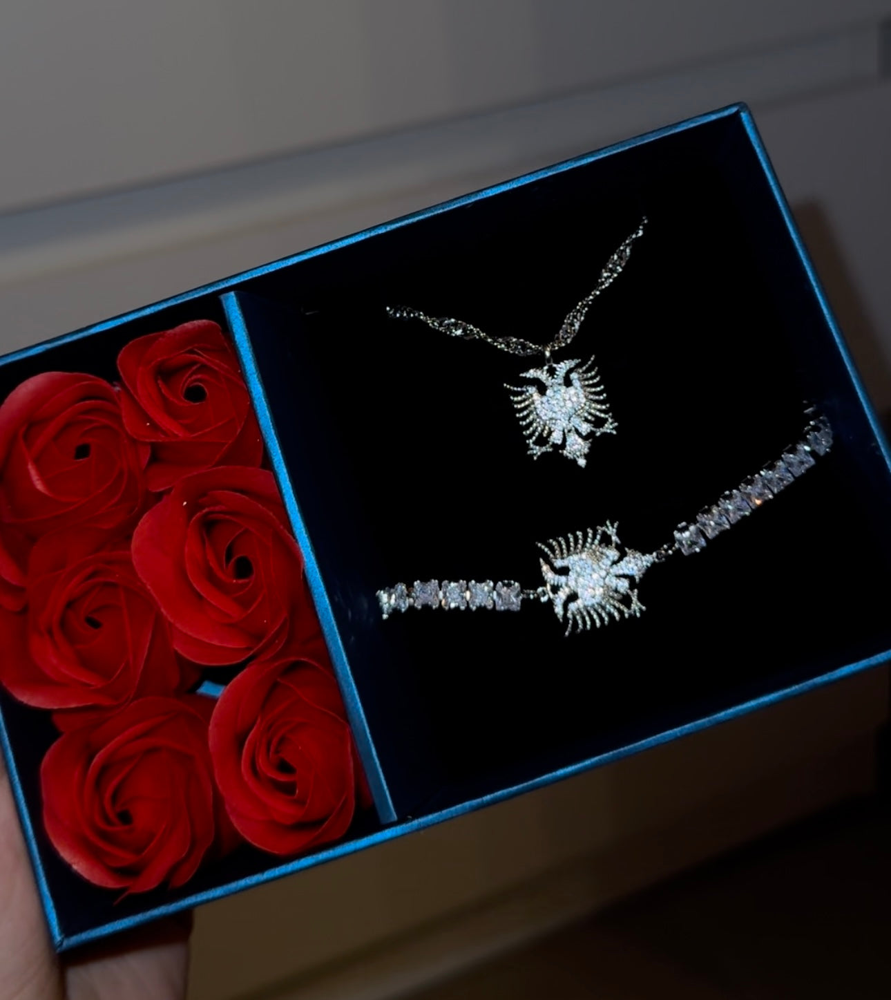 Länder Wappen Kette | Armband | Halskette | 18 Karat Vergoldung | Set