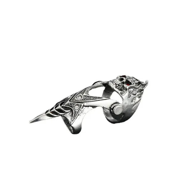 Vintage Gothic Metallringe für Frauen | Punk Joint Ringe für Männer und Frauen | Fingeraccessoires für Männer