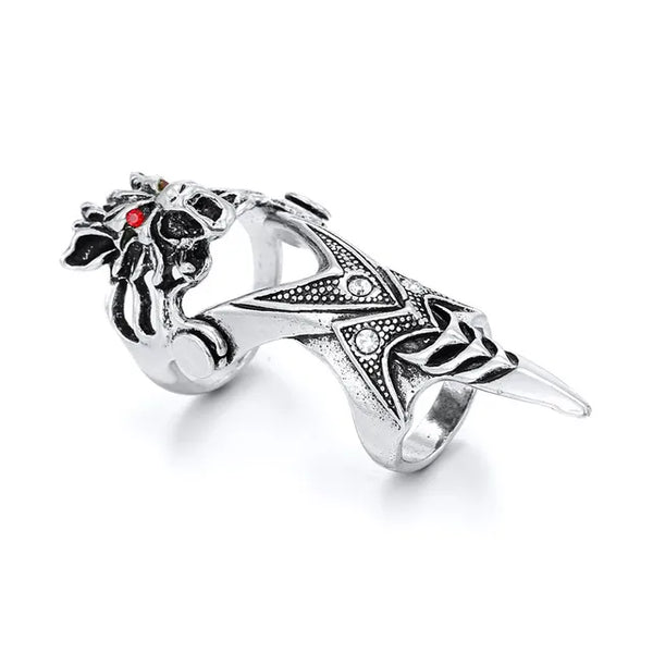 Vintage Gothic Metallringe für Frauen | Punk Joint Ringe für Männer und Frauen | Fingeraccessoires für Männer
