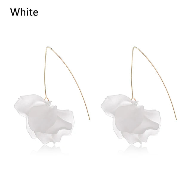 Bunte handgefertigte Ohrringe für Frauen | Mehrfarbige Blumenohrringe