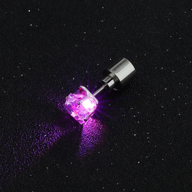 LED Bling Ohrstecker mit Zirkonia für Frauen - Party Accessoires