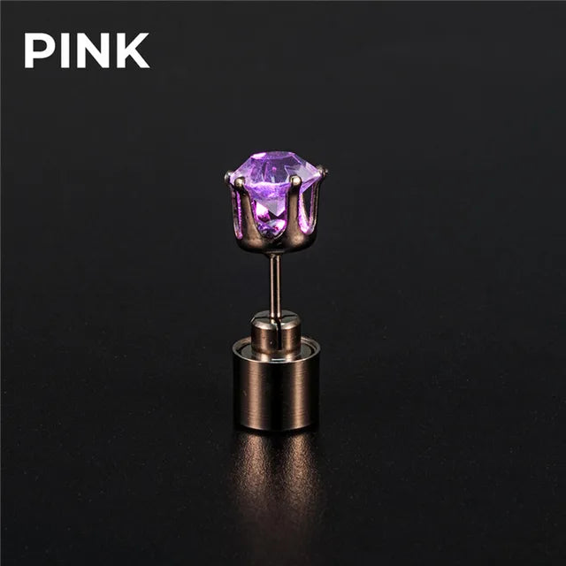 LED Bling Ohrstecker mit Zirkonia für Frauen - Party Accessoires