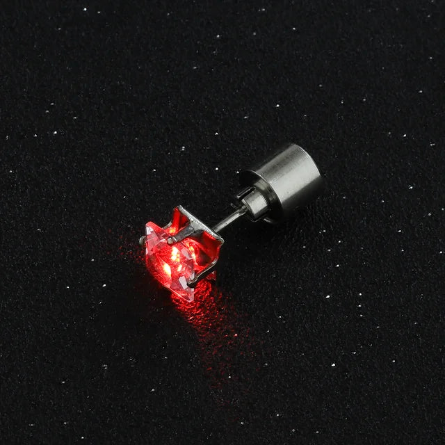 LED Bling Ohrstecker mit Zirkonia für Frauen - Party Accessoires