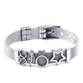 Zweifarbiges Edelstahl-Mesh-Armband
